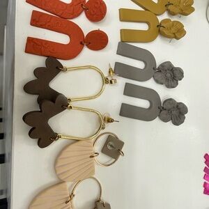 Colorful Statement Earrings Set